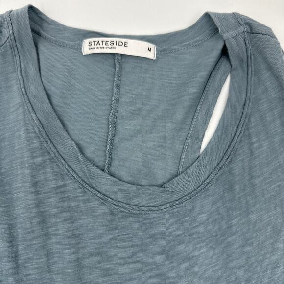 Anthropologie Stateside Jersey Racerback Tank blue size medium - Picture 5 of 8